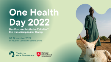 Save the Date-Banner für den One Health Day 2022 am 07. November im Haus der Demokratie in Berlin