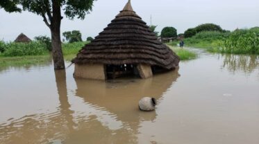 Überschwemmtes Haus